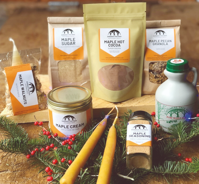 Justamere Tree Farm products after the label redesign